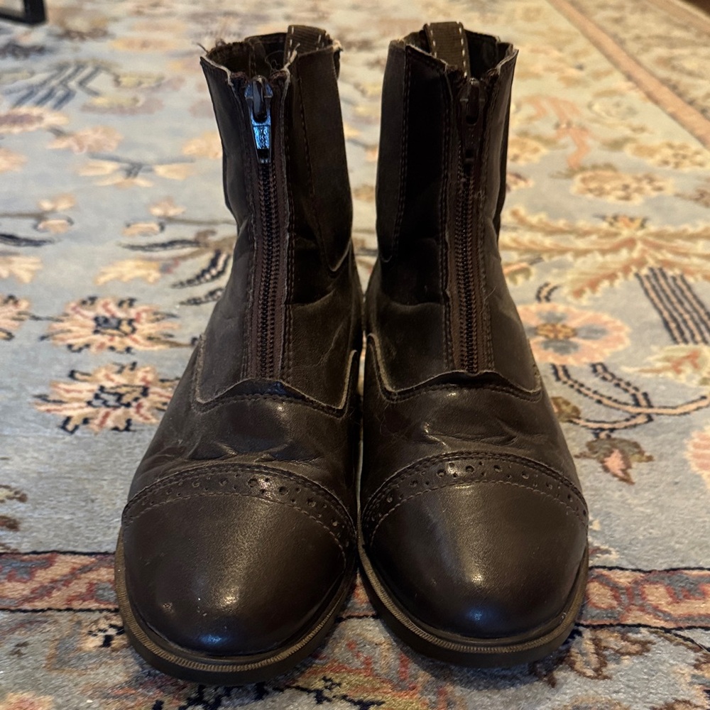 Ariat Kids Chocolate Brown Paddock Riding Zipper Boots